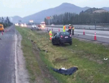 Joven de 22 años fallece en accidente en Ruta 68