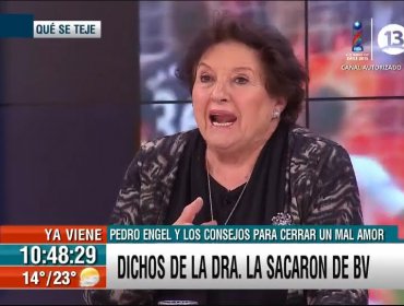 Doctora Cordero de vuelta a Canal 13: La psiquiatra estuvo en el matinal Bienvenidos