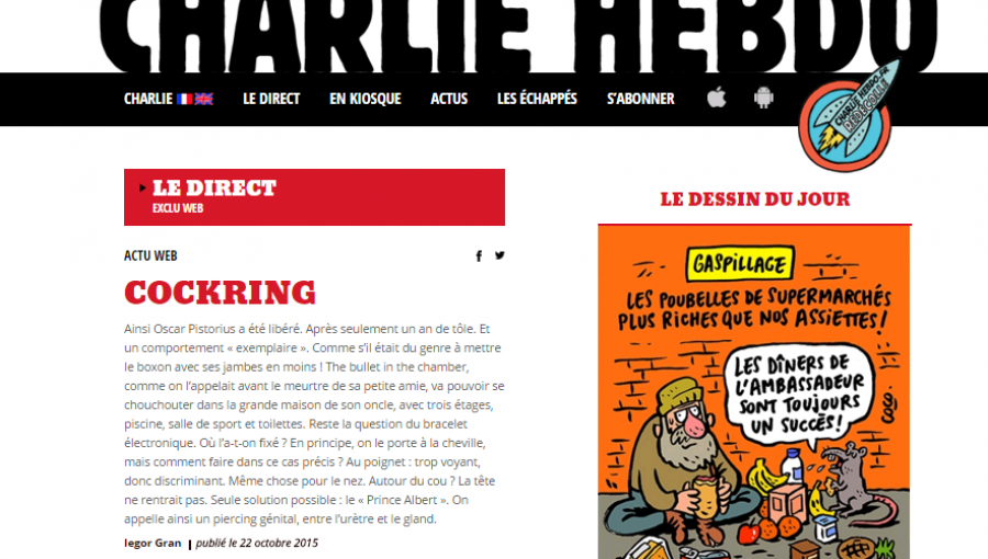 Charlie Hebdo reactiva su página web