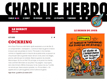 Charlie Hebdo reactiva su página web