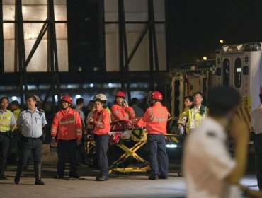 Un centenar de heridos al chocar un transbordador cerca de Hong Kong