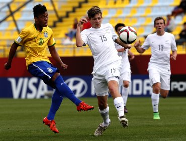 Mundial Sub 17: Brasil clasificó con penal en la agonía ante Nueva Zelanda