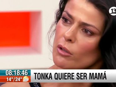 Tonka Tomicic expresa sus deseos de ser madre