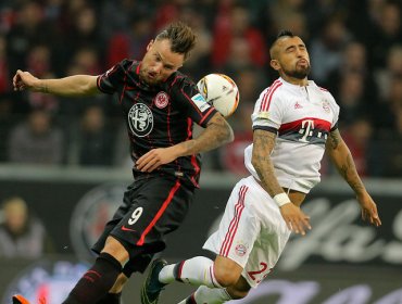 Bayern Münich con Vidal frena racha triunfal tras empatar 0-0 ante Eintracht