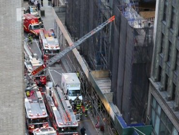 Un muerto tras el derrumbe de un edificio en obras en Nueva York