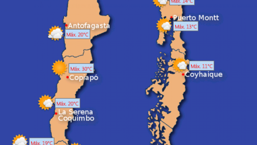 Pronóstico del tiempo: Viernes 30 de octubre de 2015