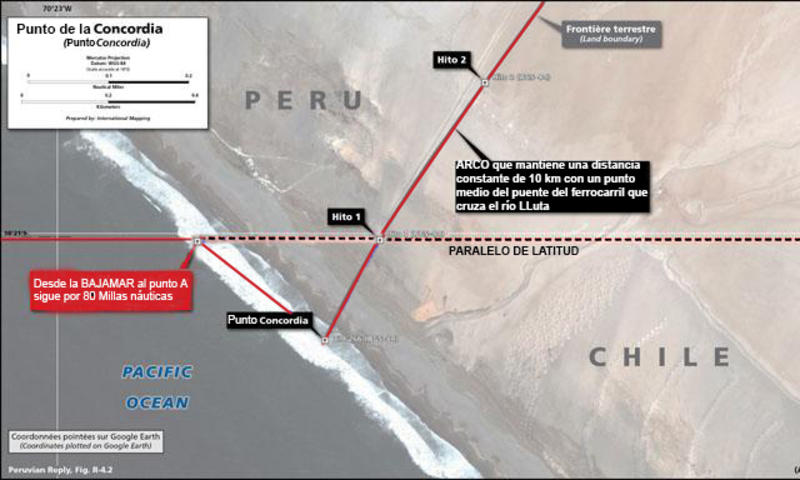 Perú envió nota diplomática reiterando Punto Concordia como inicio de frontera