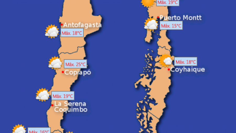 Pronóstico del tiempo: Lunes 02 de Noviembre de 2015