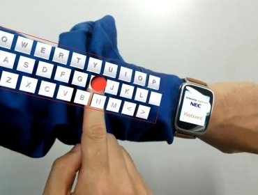 Una empresa japonesa crea un "teclado virtual" que se proyecta sobre el brazo