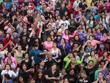 María José Campos y Rodrigo Díaz realizaron Zumbaton en Alto Hospicio