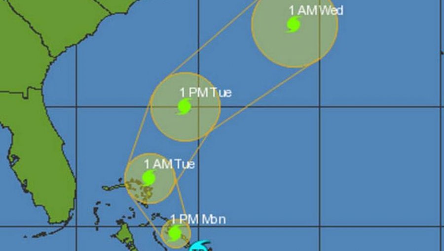 Se forma Kate, la undécima tormenta tropical cerca del centro de las Bahamas