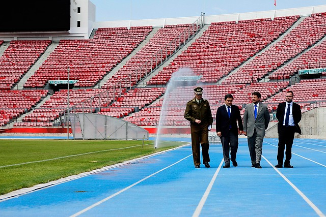 Autoridades inspeccionaron Estadio Nacional para el duelo entre Chile y Colombia