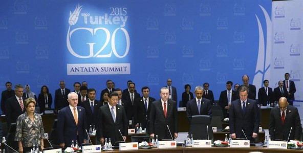 Los atentados de París dominan el comienzo de la cumbre del G20