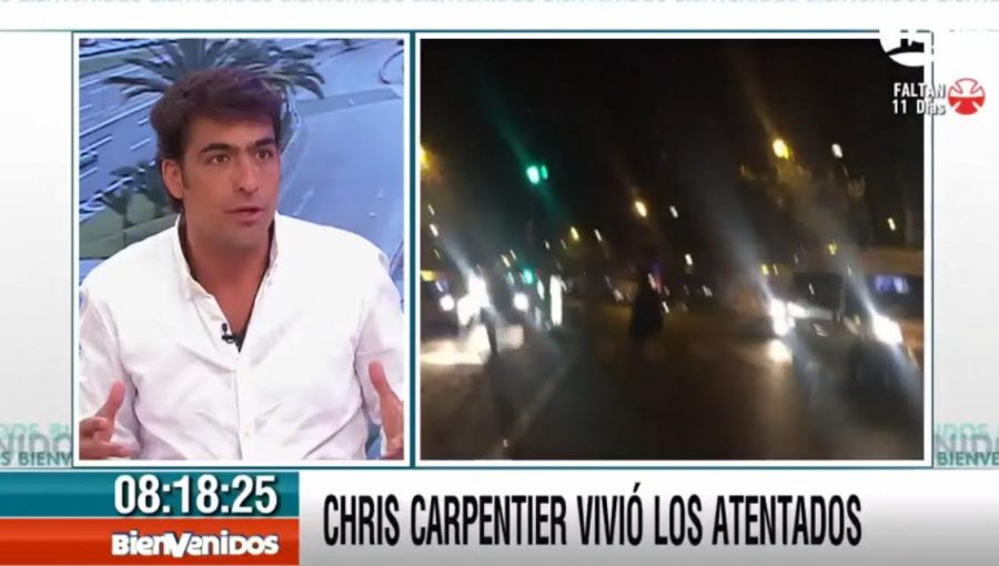 El dramático testimonio de Carpentier en Francia durante atentados terroristas