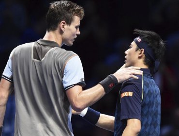 ATP de Londres: Nishikori logra su primera victoria y deja a Berdych al borde de la eliminación