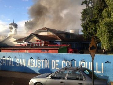 Minsal confirmó que no hubo heridos por incendio en hospital de Collipulli