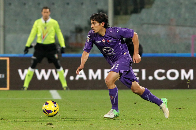 'Mati' Fernández jugó todo el partido en igualdad de Fiorentina ante Empoli