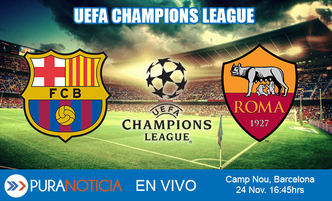 En Vivo Champions League: Barcelona vs Roma