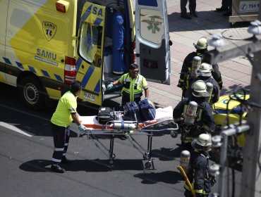 Conductor huye luego de arrollar una persona en la Alameda con Manuel Rodríguez