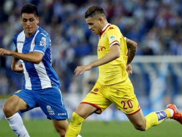 Enzo Roco estuvo presente en la derrota del Espanyol ante el Atlético Madrid