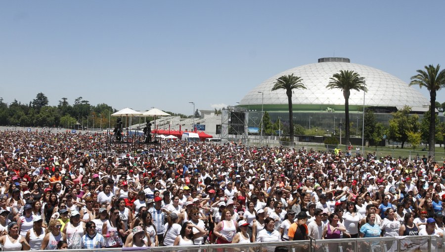 La Zumbatón en Parque O'higgins quiere batir récord mundial
