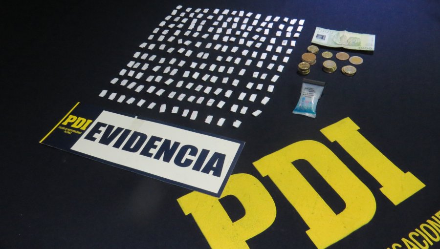 PDI detiene a sujeto comercializaba droga en cercanía de colegio en Valparaiso