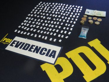 PDI detiene a sujeto comercializaba droga en cercanía de colegio en Valparaiso