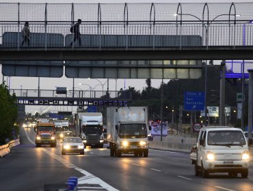 Congestión en Ruta 5 por trabajos en Puente Maipo