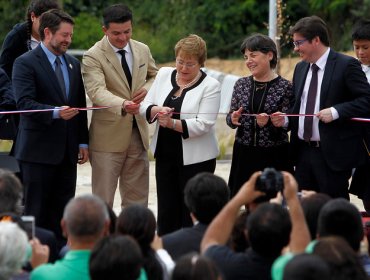 Bachelet inaugura parque de 15 mil metros cuadrados en Alhué