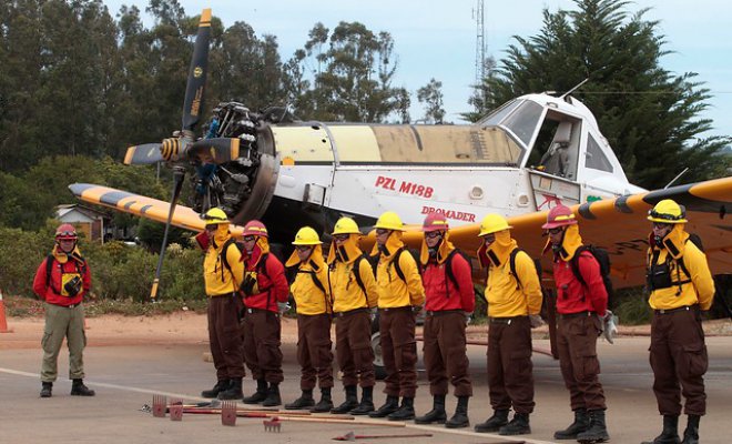 Conaf dio a conocer medios para combatir incendios en Región de Valparaíso