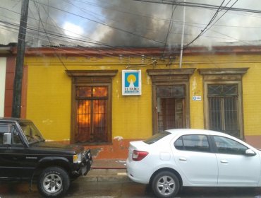 Cinco viviendas siniestradas en el casco histórico de la Serena