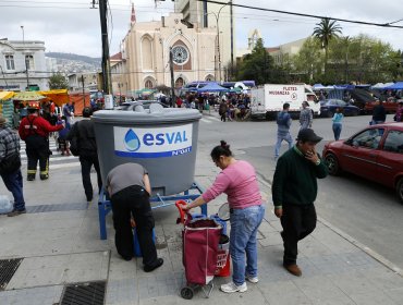 Esval realiza corte de agua de 27 horas en Valparaíso entre lunes y martes