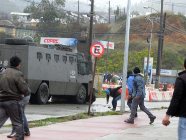 Incidentes en formalización de sujeto que atacó a menor de edad en Tomé