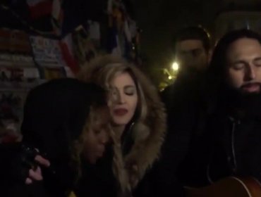 Madonna canta Imagine en memorial a víctimas de atentados de París