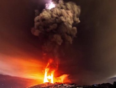 Mira las impresionantes imágenes de la erupción del volcán Etna