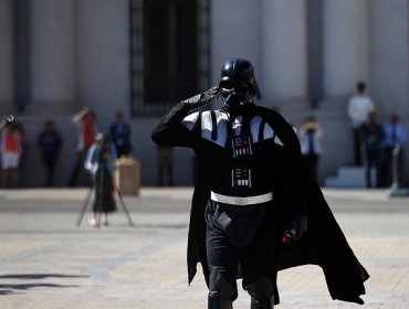 Darth Vader de "Star Wars" se tomó La Moneda por la eficiencia energética