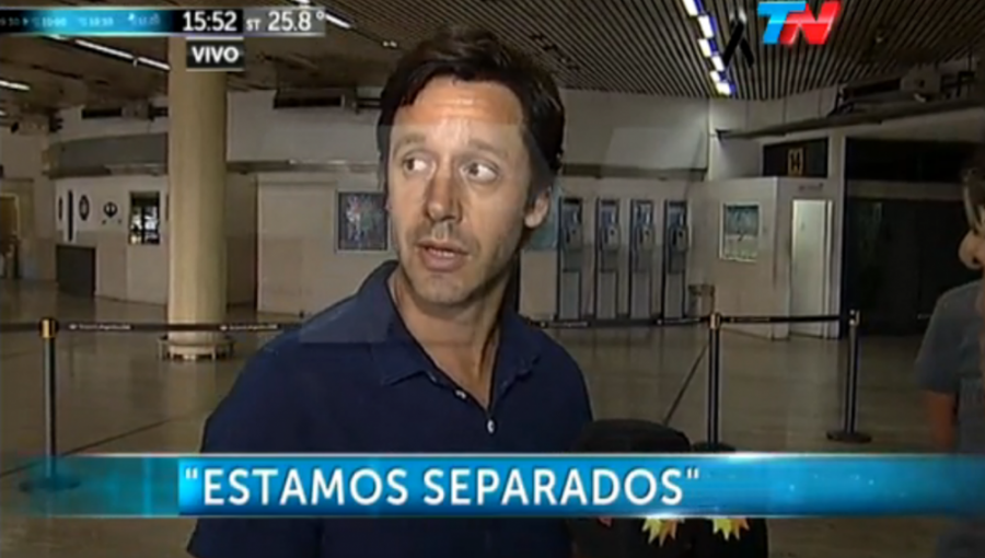 El demacrado estado de Benjamín Vicuña captado por TV Argentina