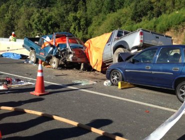 Cinco fallecidos en accidente múltiple en Ruta Cabrero - Concepción