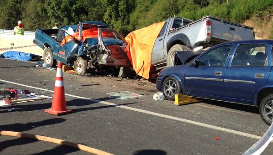 Cinco fallecidos en accidente múltiple en Ruta Cabrero - Concepción