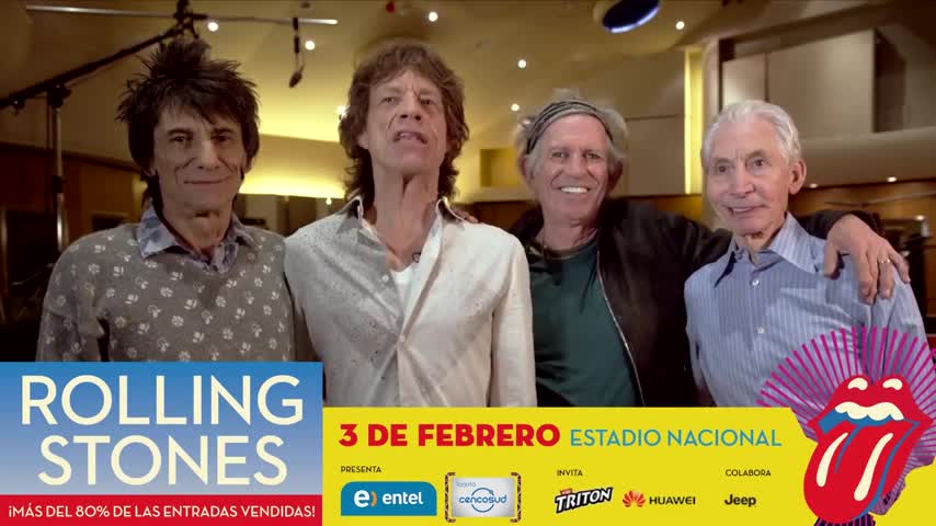 El afectuoso saludo de los Rolling Stones a fans chilenos