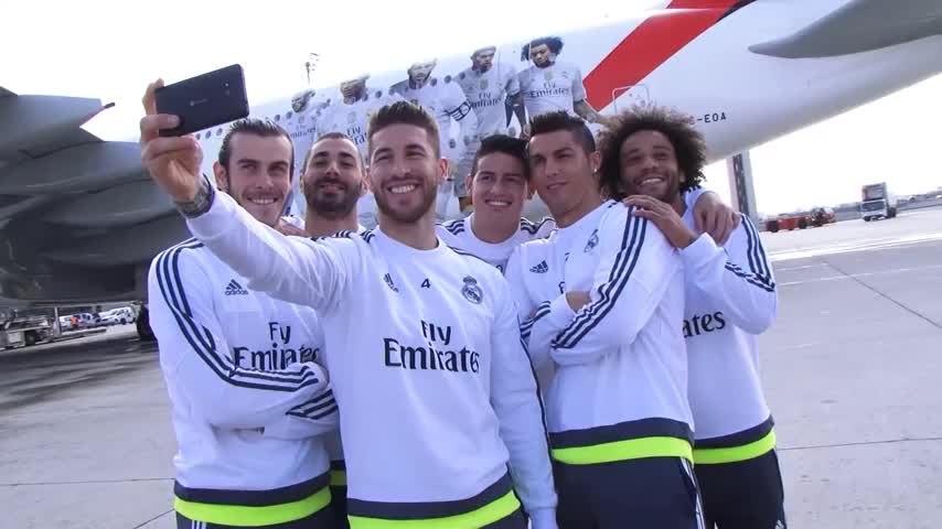 Estrellas del Real Madrid se jactaron con avión propio