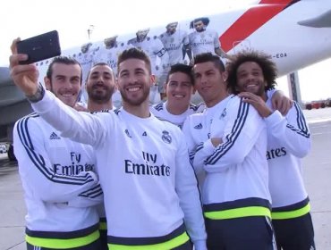 Estrellas del Real Madrid se jactaron con avión propio