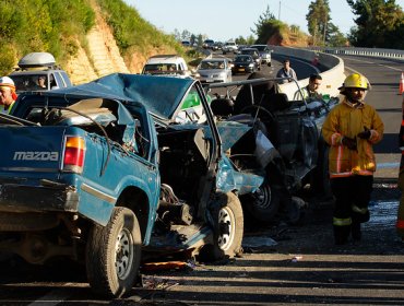 A seis aumentaron víctimas fatales de triple choque entre Concepción y Cabrero