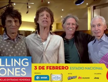 El afectuoso saludo de los Rolling Stones a fans chilenos