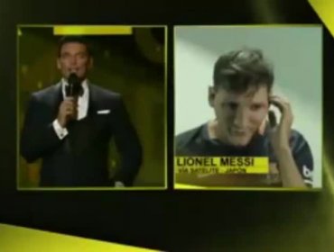 Imitador de Lio Messi “confundió” a Jorge Sampaoli con Agassi en la premiación de Miami