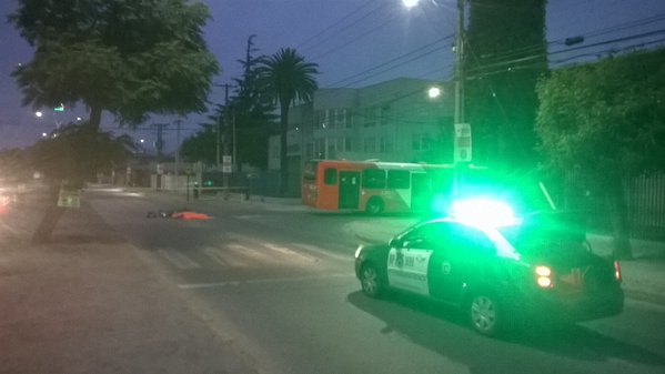 Motociclista murió tras chocar con Bus del Transantiago