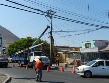 Corte de energía eléctrica afecta a comunas de Iquique y Alto Hospicio