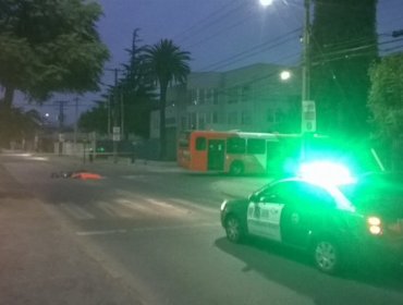 Motociclista murió tras chocar con Bus del Transantiago