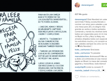 Daniela Aránguiz se pone melancólica en Navidad