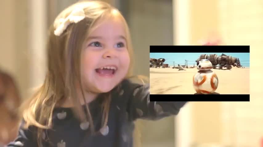 Pequeña fanática tiene la más feliz reacción al ver trailer de Star Wars